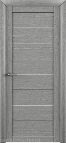 Дверь Альберо (Фрегат) Trend Doors T-1 ясень дымчатый ecotex со стеклом мателюкс