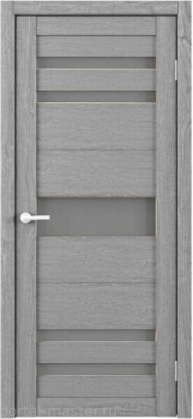 Дверь Альберо (Фрегат) Trend Doors Т-10 ясень дымчатый ecotex со стеклом мателюкс